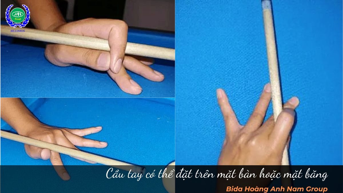 Cầu tay có thể đặt trên mặt bàn hoặc mặt băng