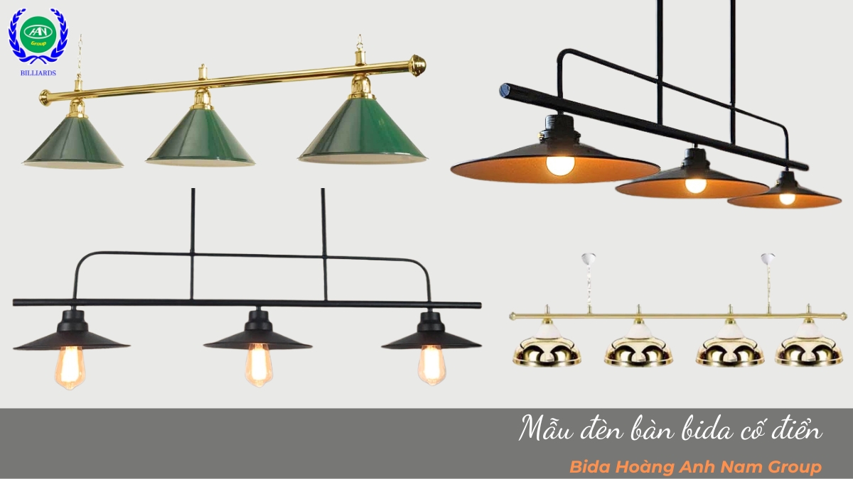 Mẫu đèn bàn bida cố điển