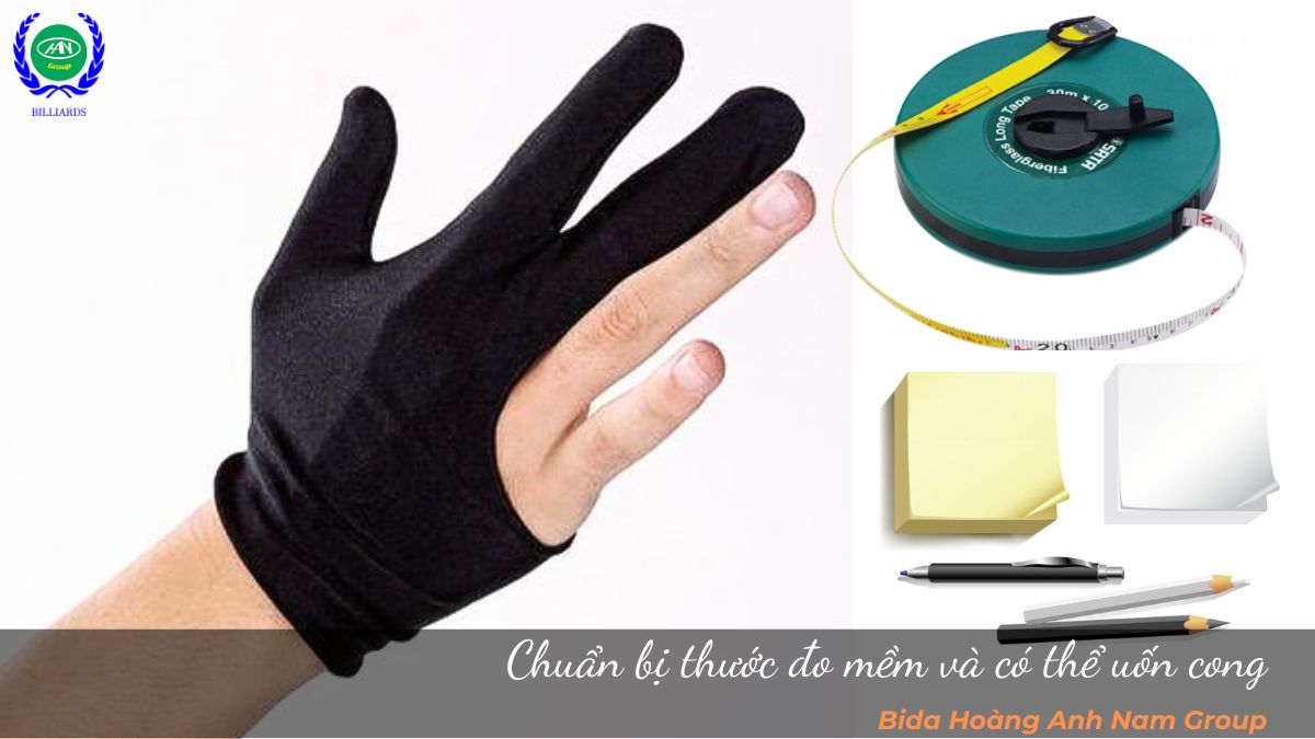 Chuẩn bị thước đo mềm và có thể uốn cong