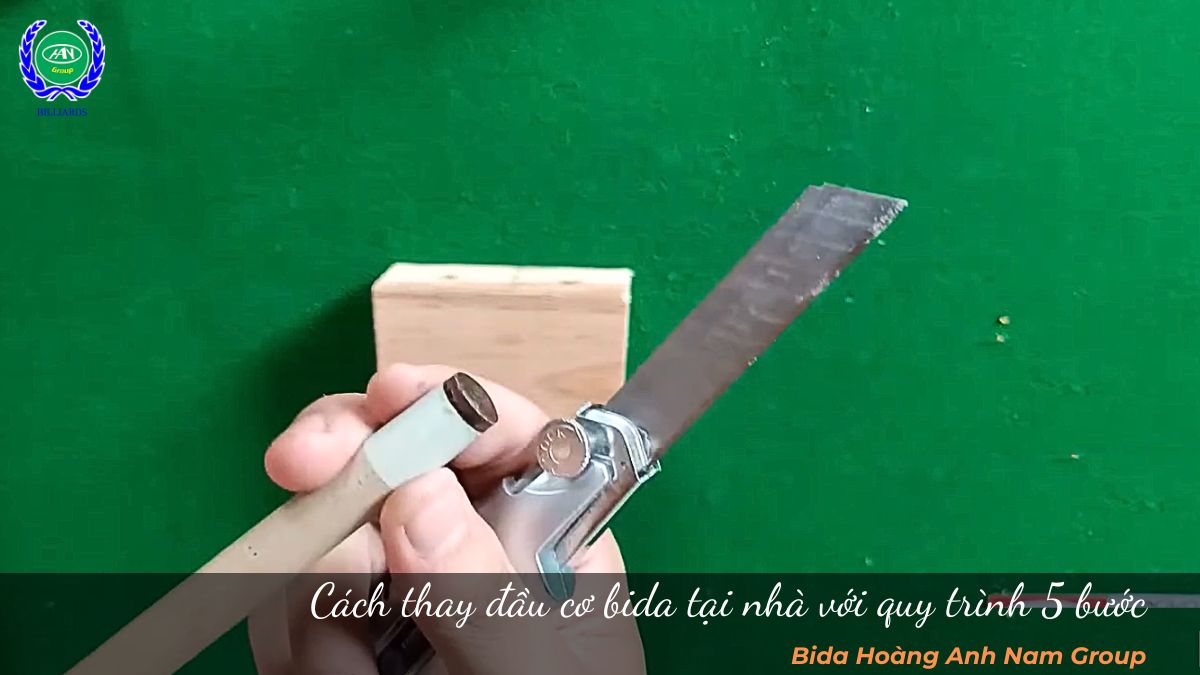 Cách thay đầu cơ bida tại nhà với quy trình 5 bước 