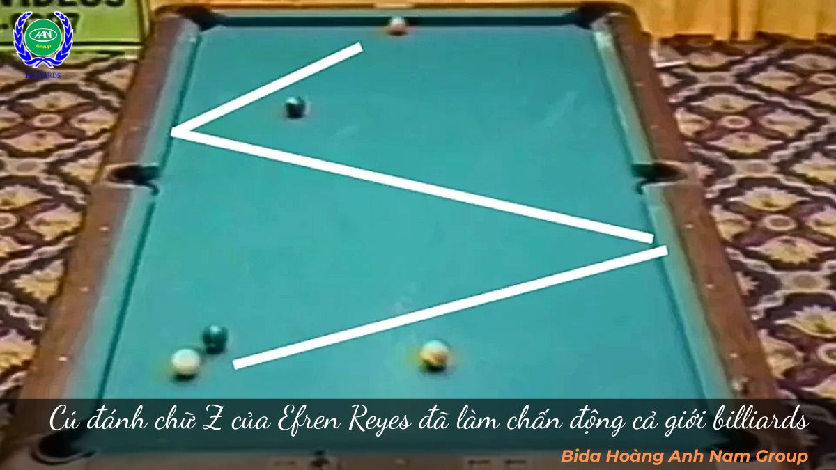 Cú đánh chữ Z của Efren Reyes đã làm chấn động cả giới billiards