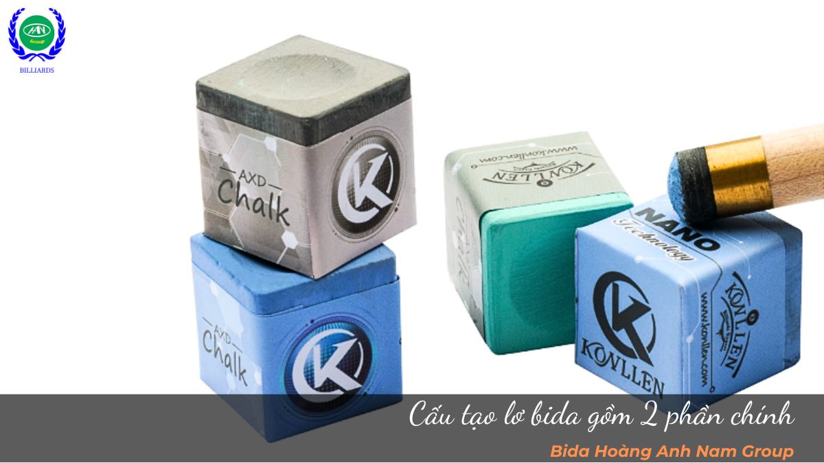 Cấu tạo lơ bida gồm 2 phần chính 