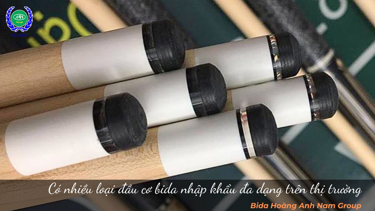 Có nhiều loại đầu cơ bida nhập khẩu đa dạng trên thị trường