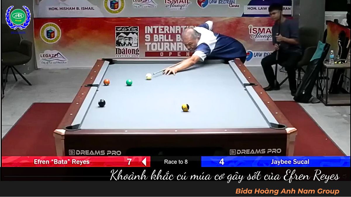 Khoảnh khắc cú múa cơ gây sốt của Efren Reyes