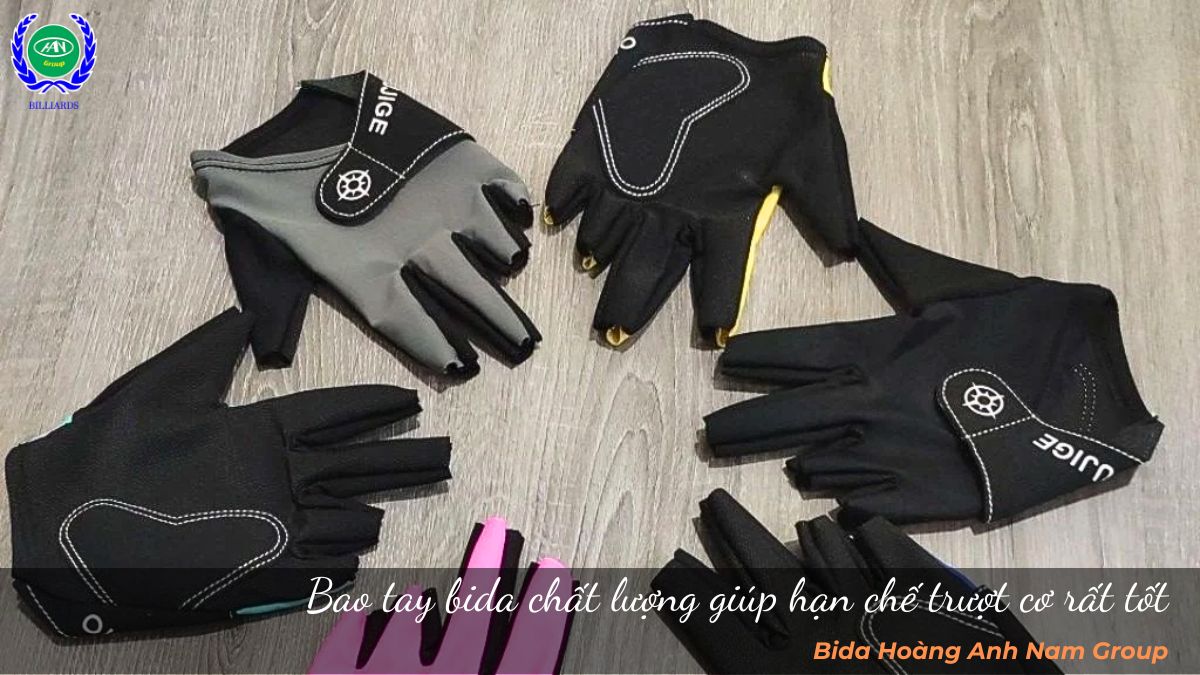 Bao tay bida chất lượng giúp hạn chế trượt cơ rất tốt