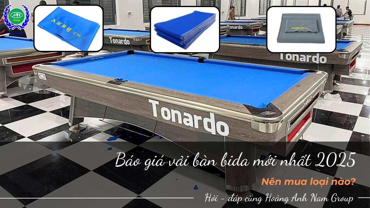 Cập nhật giá vải bàn bida và gợi ý lựa chọn phù hợp 