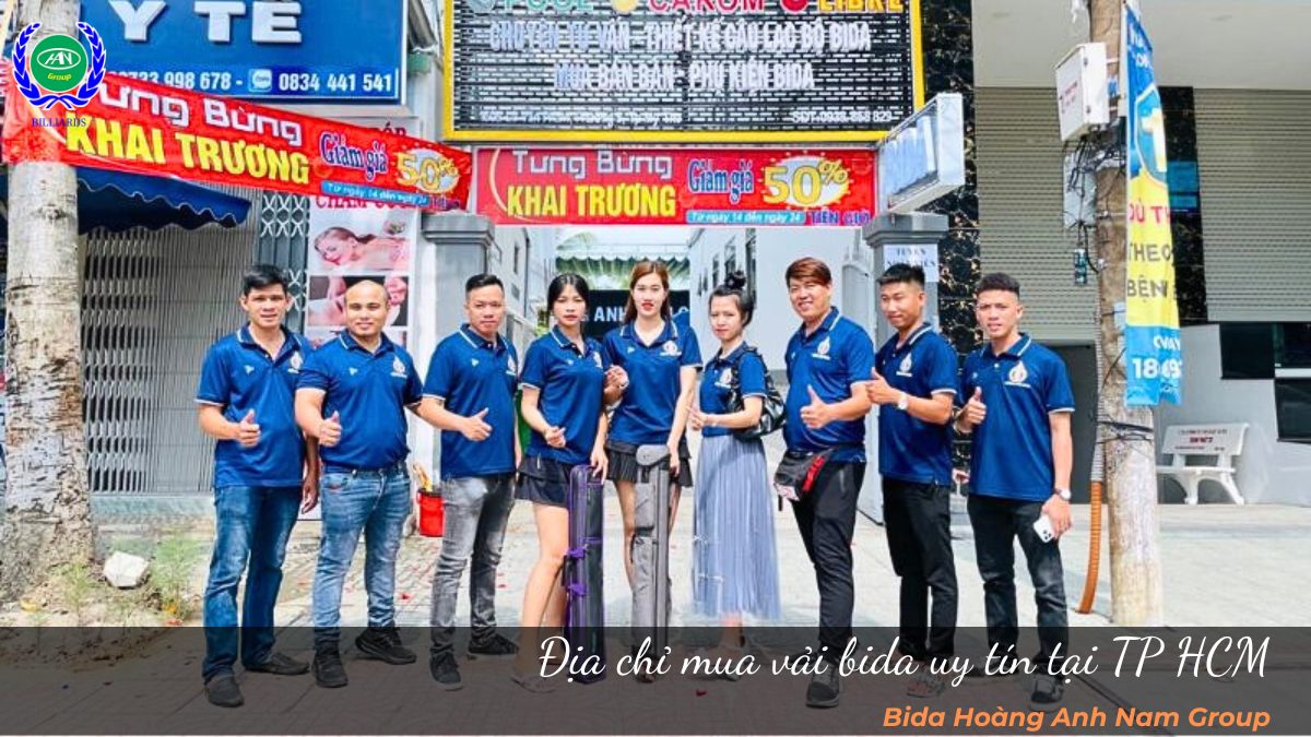 Bida Hoàng Anh Nam Group - Địa chỉ mua vải bida uy tín tại TP HCM