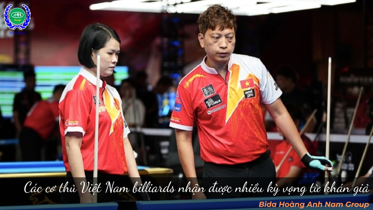 Các cơ thủ Việt Nam billiards nhận được nhiều kỳ vọng từ khán giả