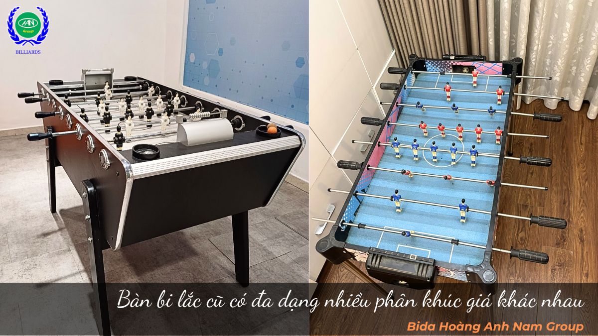 Bàn bi lắc cũ có đa dạng nhiều phân khúc giá khác nhau 