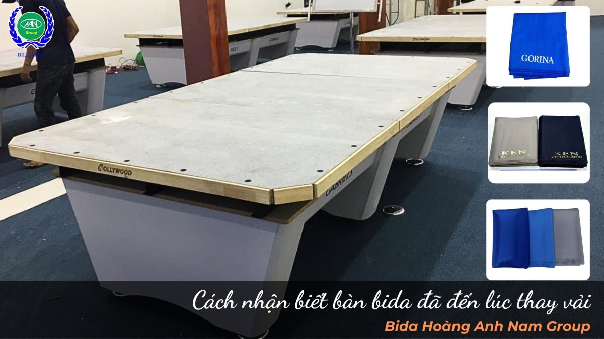 Cách nhận biết bàn bida đã đến lúc thay vải