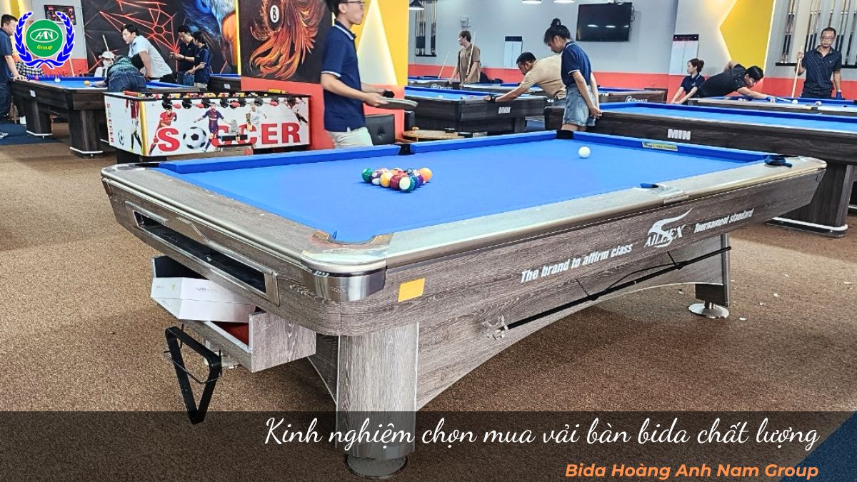 Kinh nghiệm chọn mua vải bàn bida chất lượng 