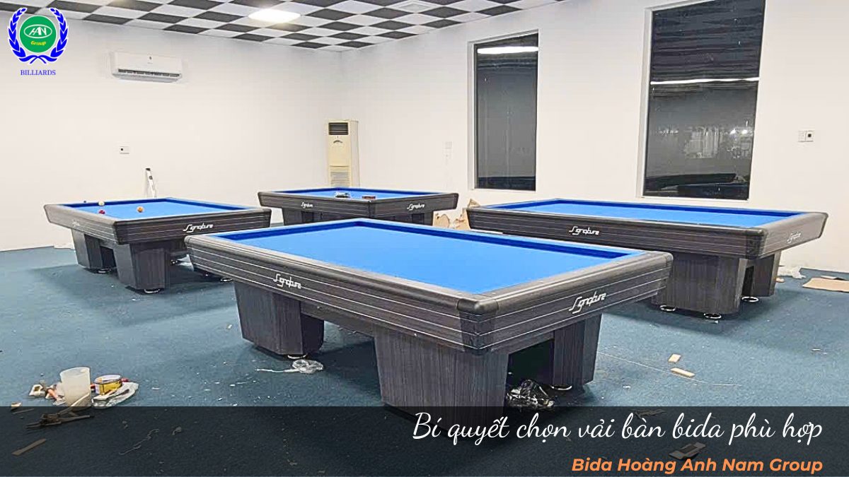 Bí quyết chọn vải bàn bida phù hợp