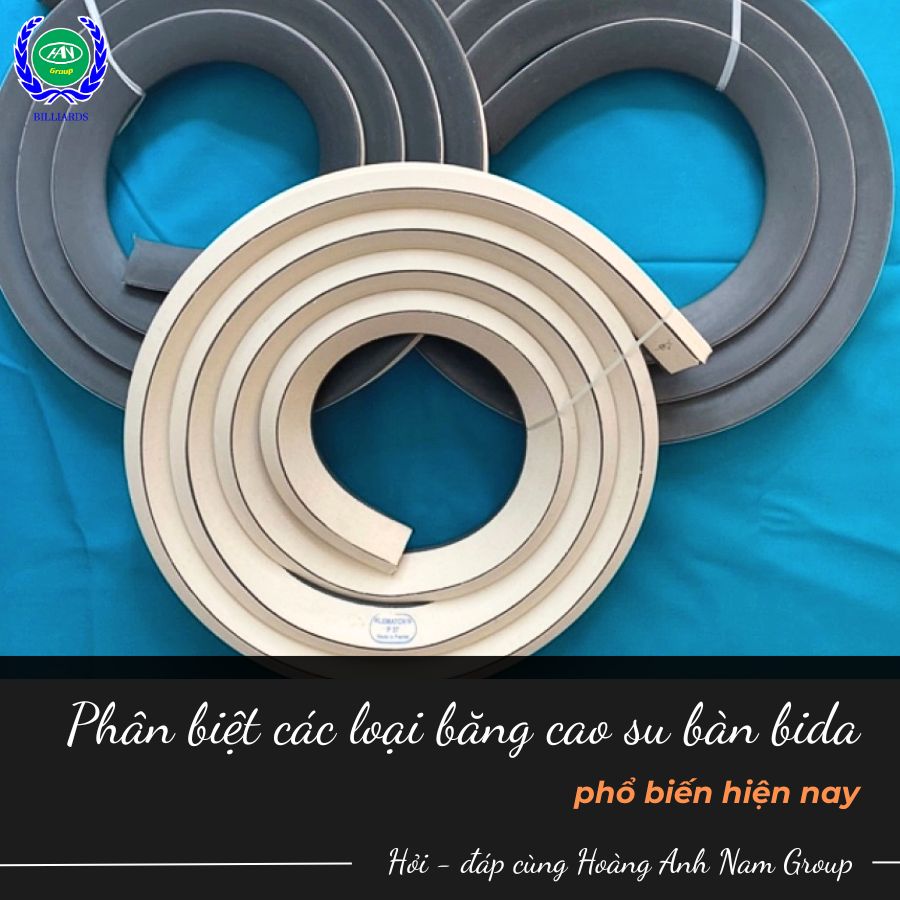 Phân biệt các loại băng cao su bàn bida phổ biến hiện nay