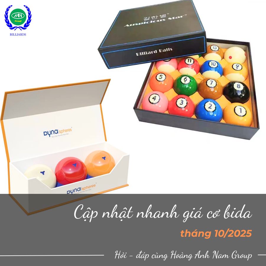 Giá bi bida tháng 10/2025