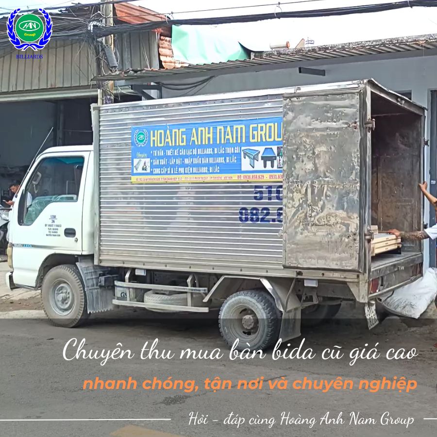 Chuyên thu mua bàn bida cũ giá cao nhanh chóng, tận nơi và chuyên nghiệp