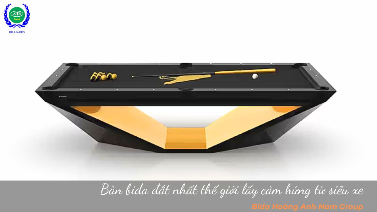 Bàn bida đắt nhất thế giới lấy cảm hứng từ siêu xe