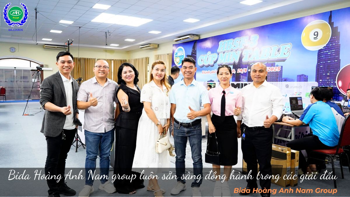Bida Hoàng Anh Nam group luôn sẵn sàng đồng hành trong các giải đấu