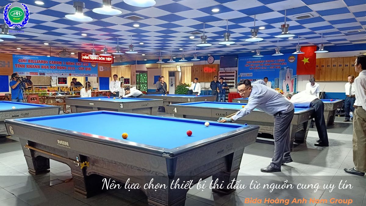 Nên lựa chọn thiết bị thi đấu từ nguồn cung uy tín 