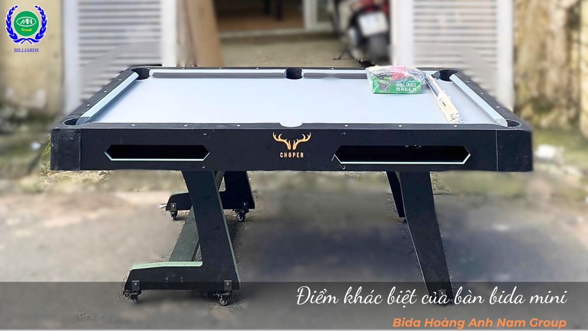 Điểm khác biệt của bàn bida mini 