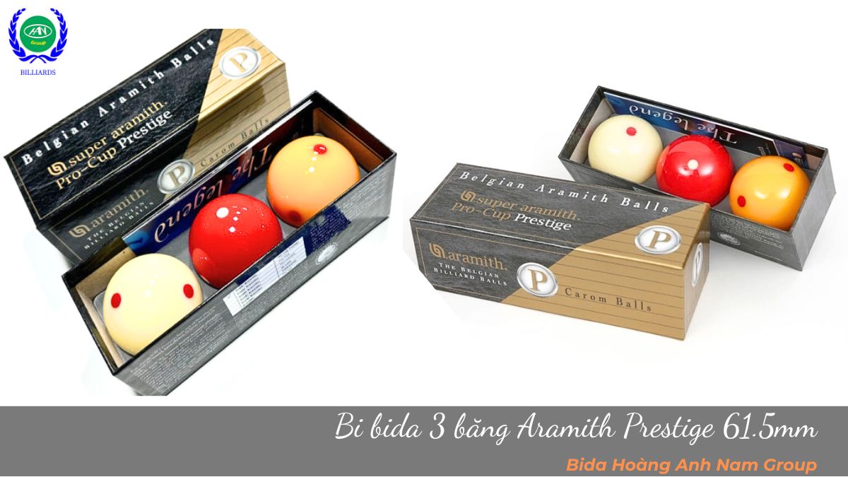 Bi bida 3 băng Aramith Prestige 61.5mm