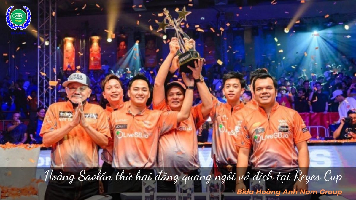 Hoàng Sao cùng đội châu Á lần thứ hai đăng quang ngôi vô địch tại Reyes Cup
