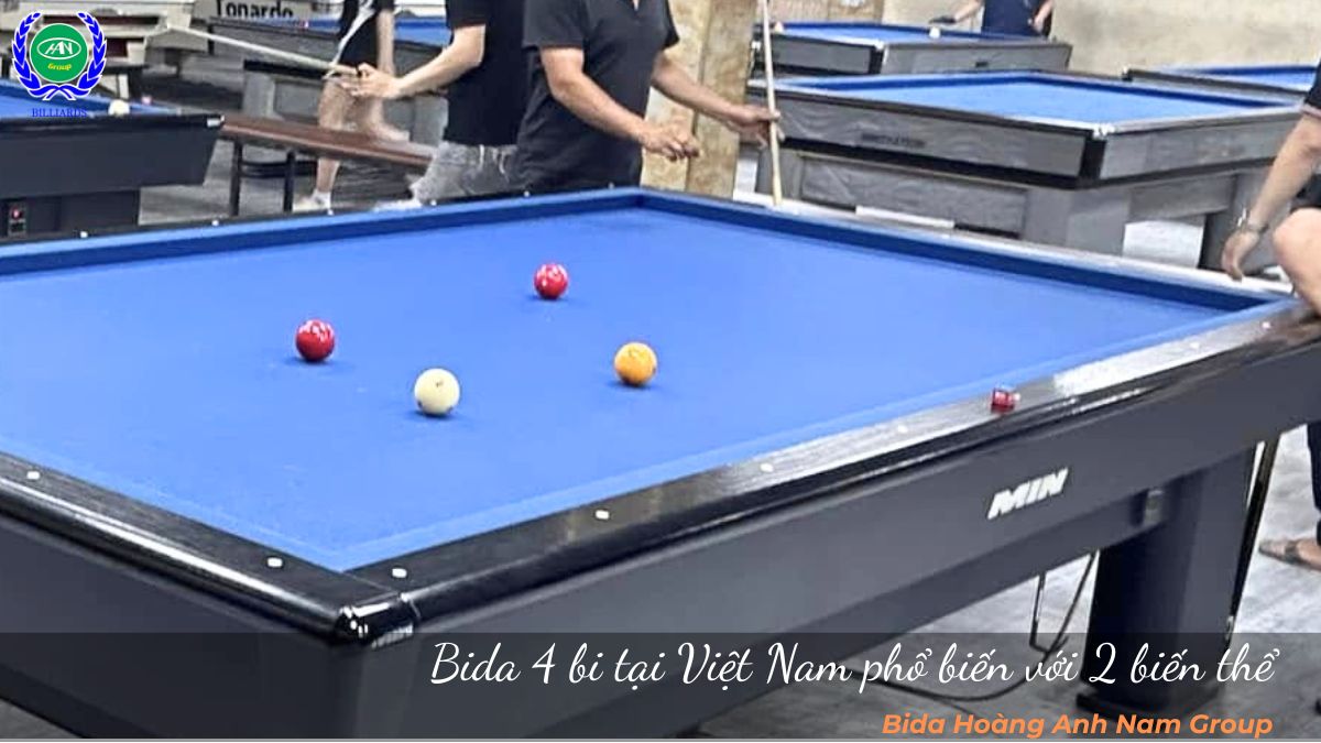 Bida 4 bi tại Việt Nam phổ biến với 2 biến thể 