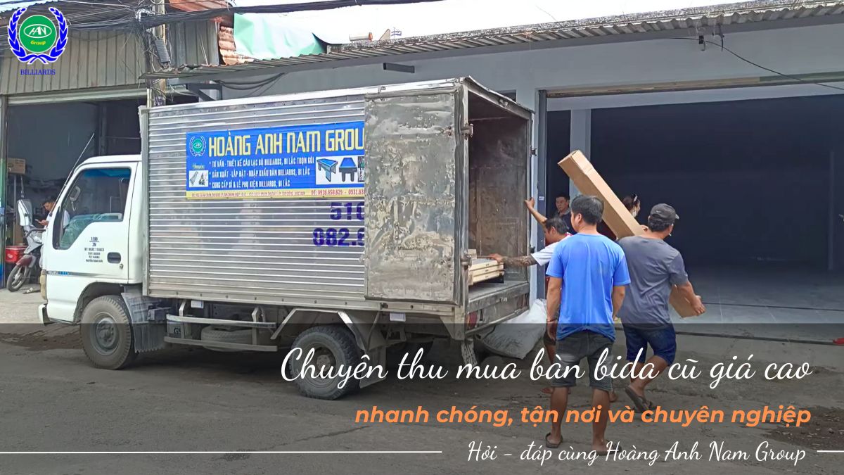 Chuyên thu mua bàn bida cũ giá cao nhanh chóng, tận nơi và chuyên nghiệp