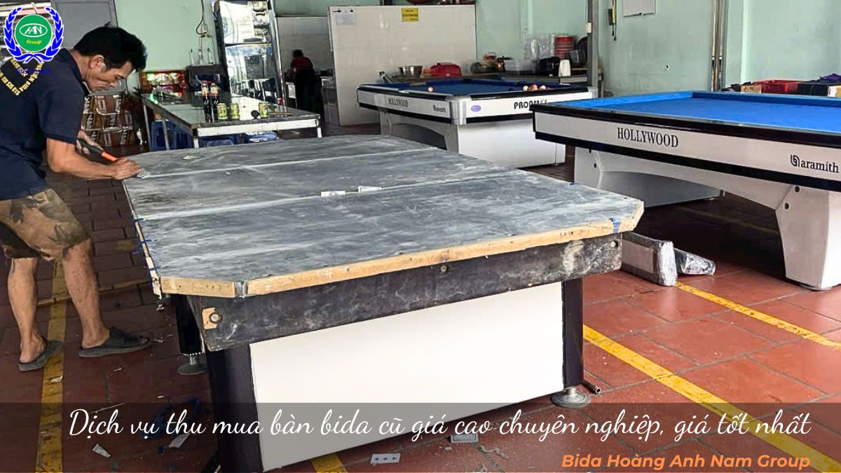 Dịch vụ thu mua bàn bida cũ giá cao chuyên nghiệp, giá tốt nhất