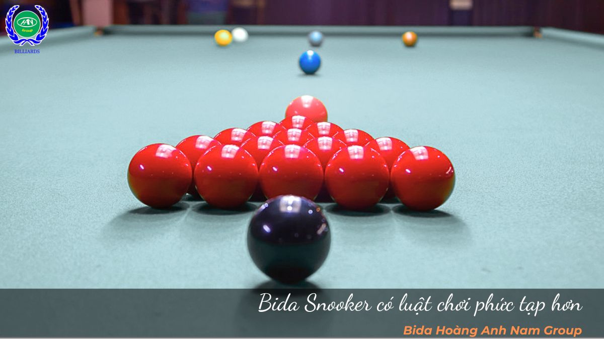 Bida Snooker có luật chơi phức tạp hơn