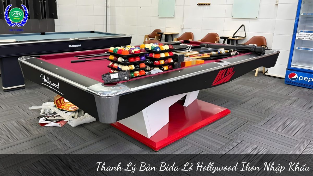 Bàn Bida Lỗ Hollywood Ikon Nhập Khẩu (Đã qua sử dụng) | Bida Hoàng Anh Nam Group