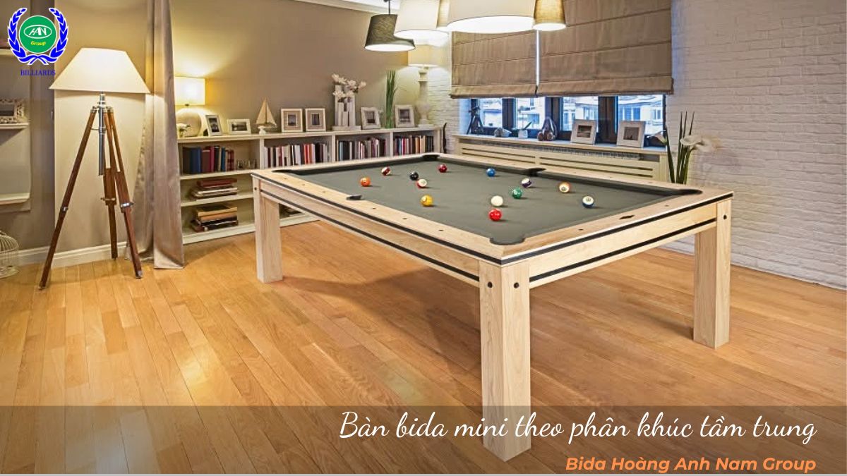 Bàn bida mini theo phân khúc tầm trung 