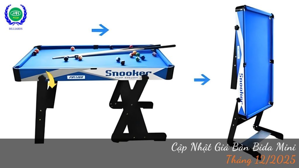 Cập Nhật Giá Bàn Bida Mini Tháng 12/2025 | Bida Hoàng Anh Nam Group