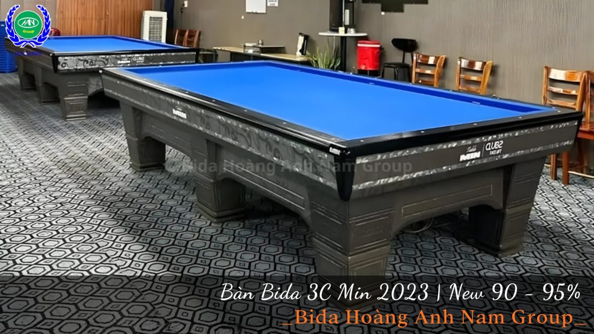 Bàn bida 3c Min 2023, Đã qua sử dụng 90 - 95% | Bida Hoàng Anh Nam Group