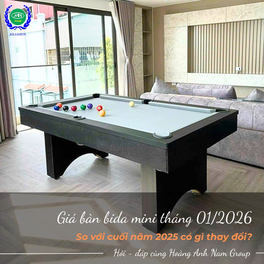 Giá bàn bida mini tháng 01/2026