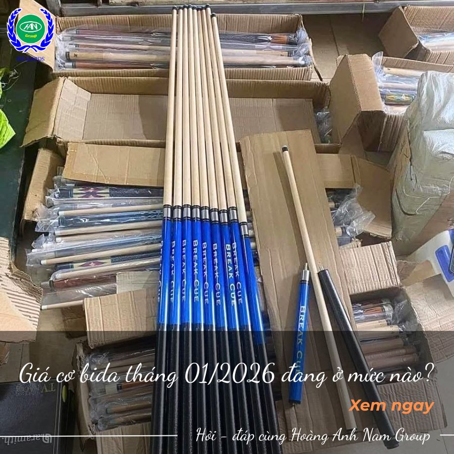 Giá cơ bida tháng 01/2026