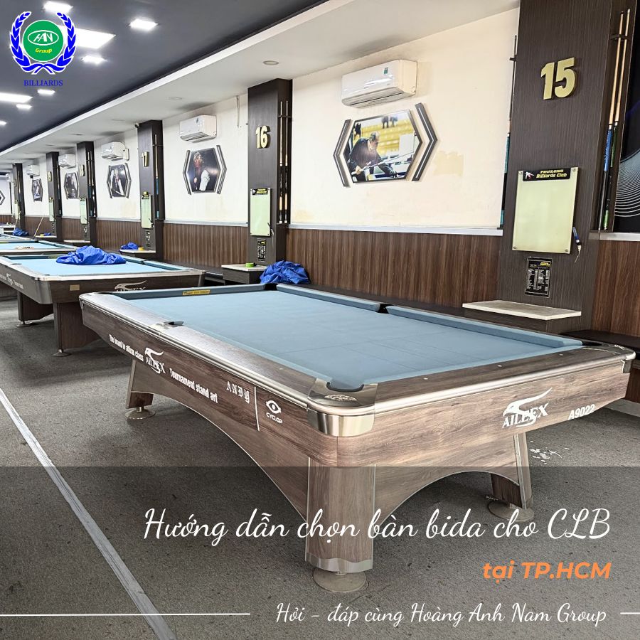 Chọn bàn bida TP.HCM