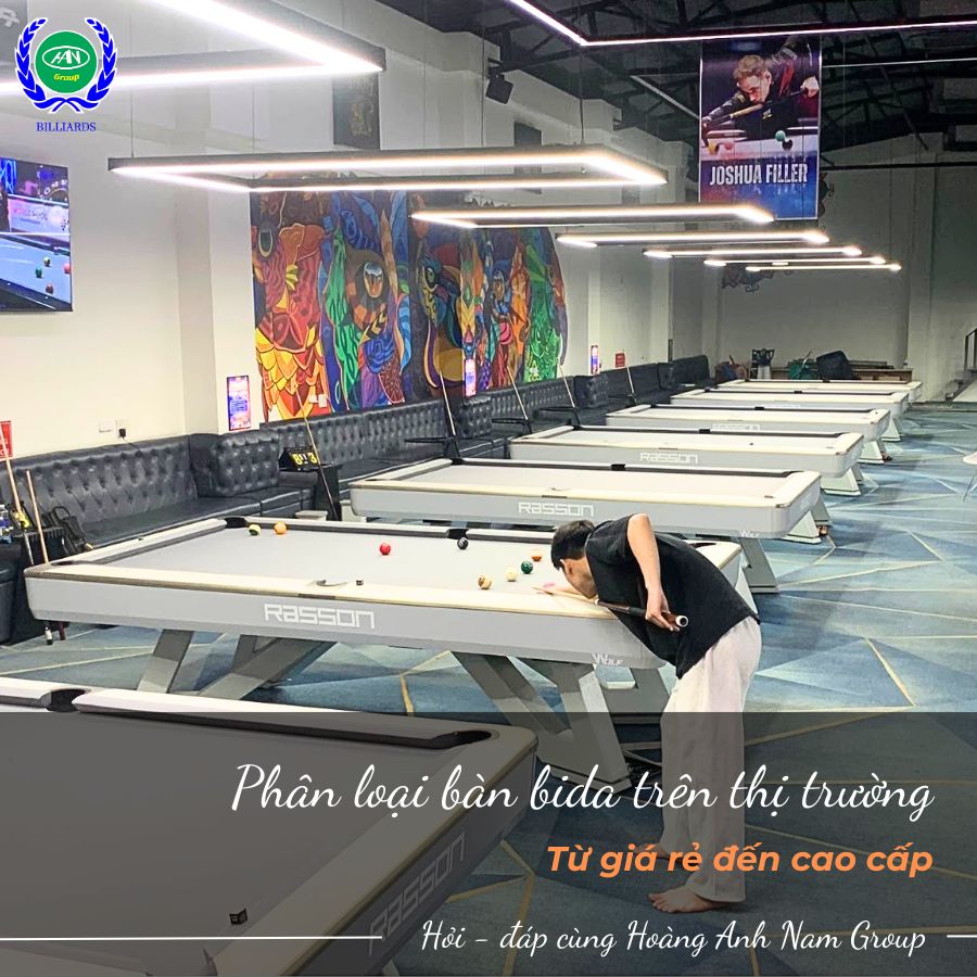 Phân loại bàn bida