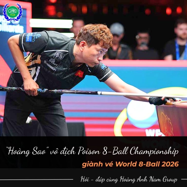 “Hoàng Sao” vô địch Poison 8-Ball Championship, giành vé World 8-Ball 2026
