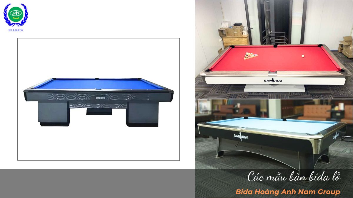 Các mẫu bàn bida lỗ