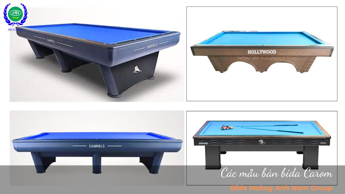 Các mẫu bàn bida Carom