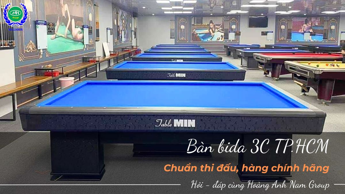 Bàn bida 3C TP.HCM  - Chuẩn thi đấu, hàng chính hãng