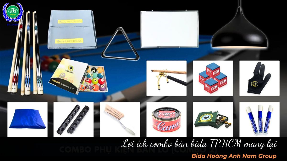Lợi ích combo bàn bida TP.HCM mang lại