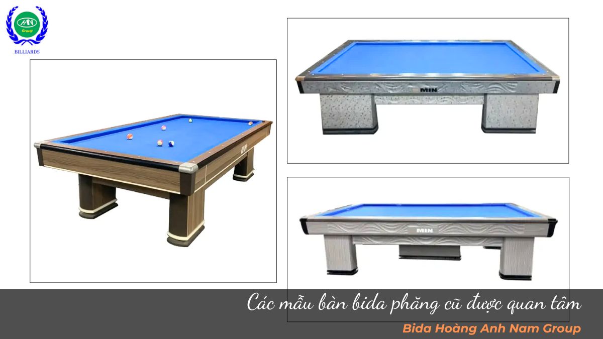 Các mẫu bàn bida phăng cũ được quan tâm