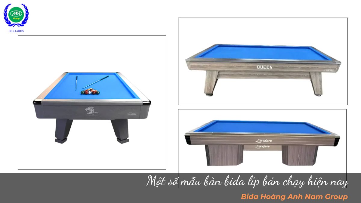 Một số mẫu bàn bida líp bán chạy hiện nay