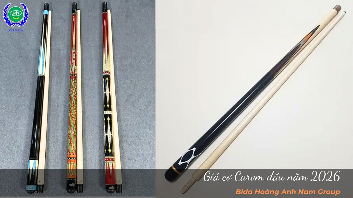 Giá cơ Carom đầu năm 2026