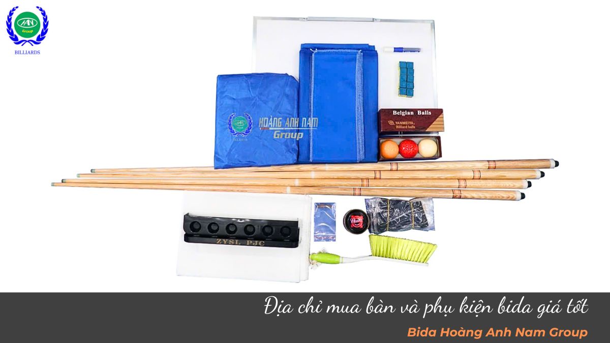 Địa chỉ mua bàn và phụ kiện bida giá tốt
