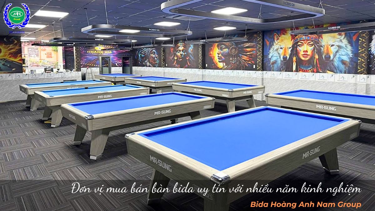 Đơn vị mua bán bàn bida uy tín với nhiều năm kinh nghiệm