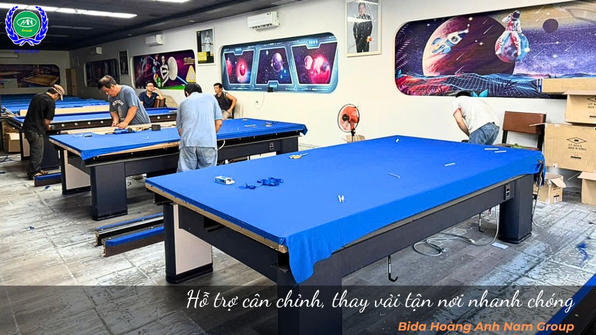 Hỗ trợ cân chỉnh, thay vải tận nơi nhanh chóng