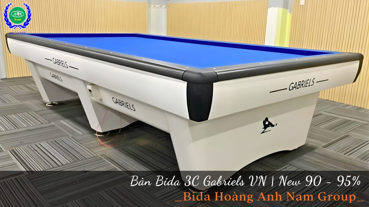 Bàn bida 3c Gabriels VN còn sử dụng 95% – Chuẩn thi đấu quốc tế tại Bida Hoàng Anh Nam Group