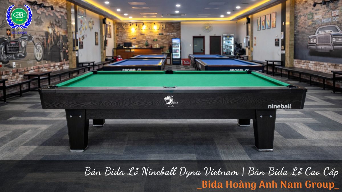 Bàn Bida Lỗ Nineball Dyna Vietnam - Bàn Bida Lỗ Cao Cấp | Bida Hoàng Anh Nam Group